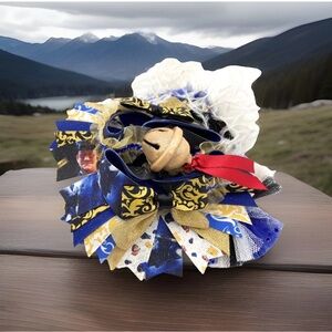 Polar express handmade bow 6”